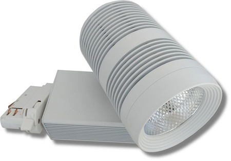 Opakowanie 30 sztuk reflektor LED lampa szynowa biała 30W 3 fazowa 4500K 3000lm kąt świecenia 45° dioda COB
